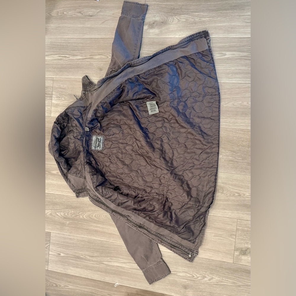 Levi's Women's Hooded Military Jacket in Gray. Size Small. Worn Once. - Picture 8 of 11